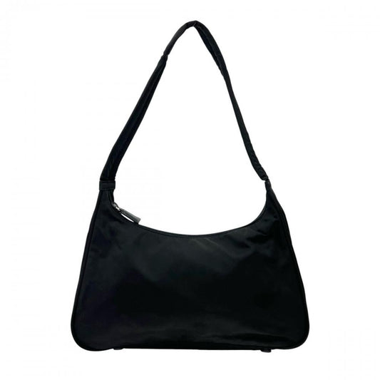 PRADA プラダ ショルダーバッグ テスート ワンショルダー ナイロン ブラック 黒 シルバー金具 レディース【中古品】