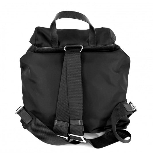 PRADA プラダ リュック テスート ロボット バックパック トライアングルロゴ メンズ レディース 1BZ811 ナイロン レザー ブラック 黒 シルバー金具 ユニセックス【中古品】