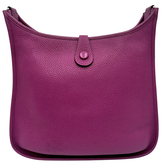 【開店SALE】 HERMES エルメス ショルダーバッグ エブリン1PM Hロゴ □JO刻印 トリヨン ピンクパープル シルバー金具 レディース 2011年【中古品】
