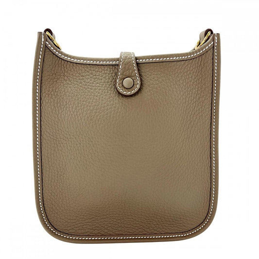 HERMES エルメス ショルダーバッグ エブリンTPM エトゥープ W刻印 ベージュ ゴールド金具 レディース 2024年【中古品】