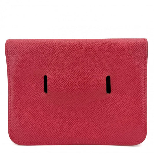 HERMES エルメス ウエストバッグ ポシェットグリーン ウエストポーチ ヴィンテージ ボディバッグ □B レザー レッド 赤 ゴールド金具 ユニセックス 1998年【中古品】