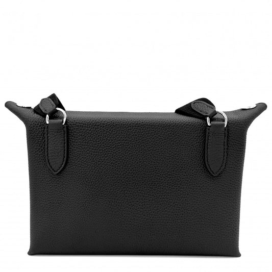 HERMES エルメス ショルダーバッグ ヴィドポッシュ ボディバッグ K刻印 レザー ブラック 黒 シルバー金具 ユニセックス 2025年【中古品】