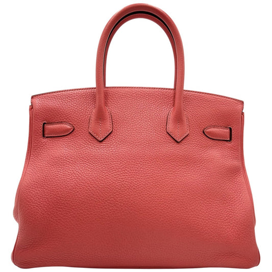 HERMES エルメス ハンドバッグ バーキン30 内縫い 鞄 かばん Z刻印 レザー ピンク系 シルバー金具 レディース 2021年【中古品】