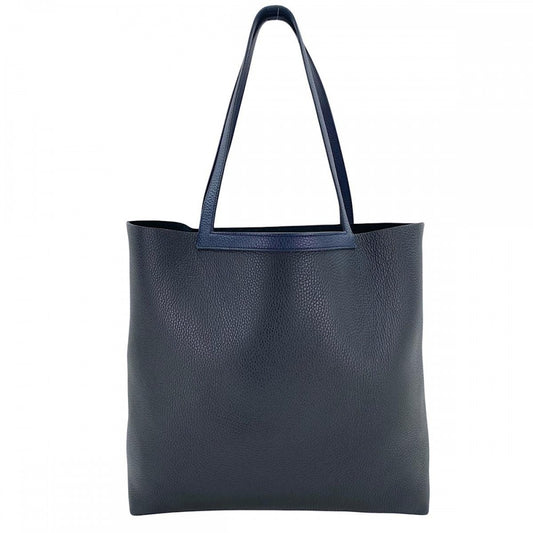 HERMES エルメス トートバッグ カバセリエ46 ハンドバッグ 大容量 Z刻印 レザー ネイビー 紺 ブラック 黒 ユニセックス【中古品】