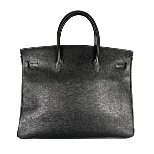 HERMES エルメス ハンドバッグ バーキン35 ゴールド金具 トリヨン ブラック 黒 ゴールド金具 レディース 1990年【中古品】