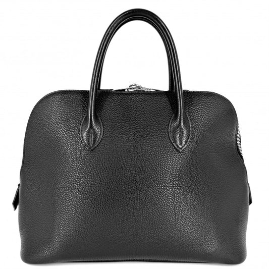HERMES エルメス ハンドバッグ ボリード31 □J刻印 レザー ブラック 黒 シルバー金具 レディース 2006年【中古品】