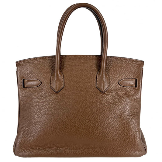 HERMES エルメス ハンドバッグ バーキン30 内縫い □O刻印 レザー ブラウン系 ゴールド金具 レディース 2011年【中古品】