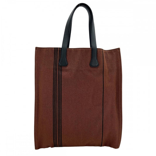 【開店SALE】 HERMES エルメス トートバッグ ポタモスカバスGM カジュアル 通勤バッグ 通学バッグ レザー ブラウン 茶 ブラック 黒 ユニセックス【中古品】