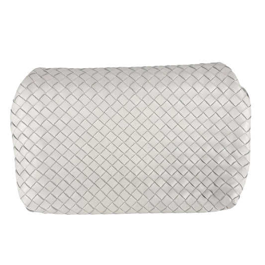 BOTTEGAVENETA ボッテガヴェネタ ショルダーバッグ イントレチャート レザー ホワイト 白 ゴールド金具 レディース【中古品】