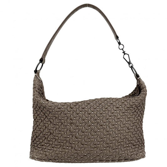 BOTTEGAVENETA ボッテガヴェネタ ハンドバッグ ワンハンドバッグ ショルダーバッグ レザー ブラウン 茶 マットブラック金具 レディース【中古品】