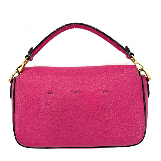 FENDI フェンディ 2WAY セレリア バゲットスモール ワンハンドバッグ ショルダーバッグ レザー ピンク ゴールド金具 レディース【中古品】