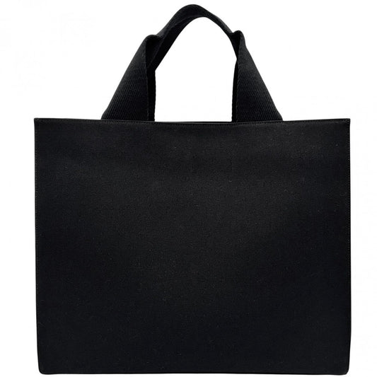 VERSACE ヴェルサーチ 2WAY FENDACE フェンダーチェ フェンディコラボ ハンドバッグ トートバッグ メデューサ 8BH395 キャンバス ブラック 黒 ゴールド ゴールド金具 レディース【中古品】