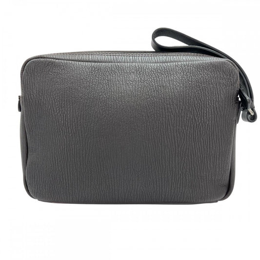 【開店SALE】 クラッチバッグ セカンドバッグ シンプル FB-24-9343 ダークブラウン シルバー金具 メンズ【中古品】