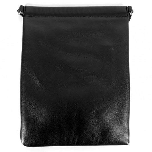SAINT LAURENT PARIS サンローランパリ ショルダーバッグ サコッシュ ショルダーポーチ ミニバッグ 581697 レザー ブラック 黒 シルバー金具 レディース【中古品】