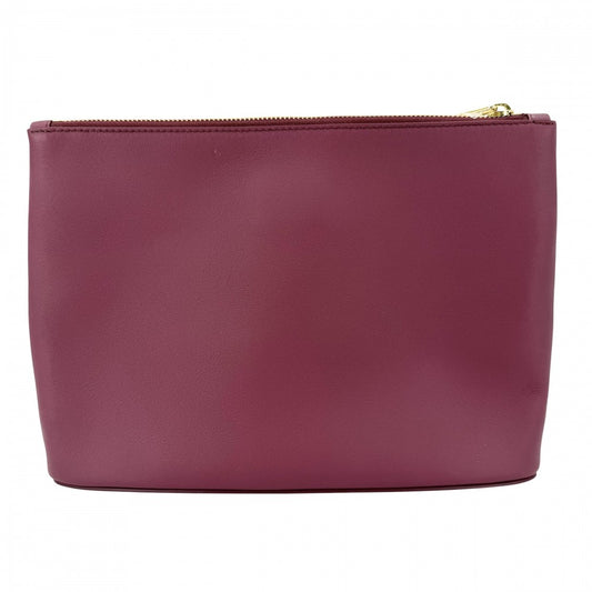 【開店SALE】 LOEWE ロエベ クラッチバッグ オブロング ポーチ セカンドバッグ ポーチ プライ クリムゾン Q730C63X01 レザー ボルドー ゴールド金具 レディース【中古品】