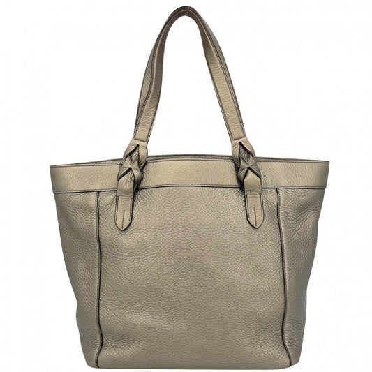LOEWE ロエベ ハンドバッグ アナグラム フスタ トートバッグ レザー ゴールド シルバー金具 レディース【中古品】