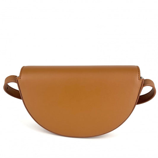 ショルダーバッグ PATOU パトゥ Le Patou レザー ブラウン 茶 ゴールド金具 レディース【中古品】
