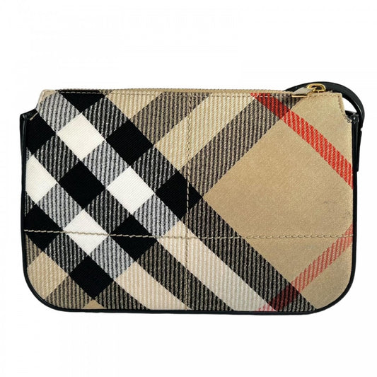 BURBERRY バーバリー ショルダーバッグ レザー ブラウン 茶 ゴールド金具 レディース【中古品】