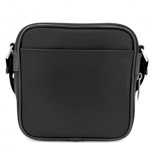 【開店SALE】 BURBERRY バーバリー ショルダーバッグ パディ クロスボディバッグ スクエア 8066111 ナイロン レザー ブラック 黒 シルバー金具 レディース【中古品】