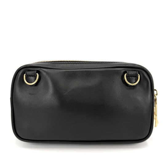 VERSACE ヴェルサーチ ショルダーバッグ FENDACE フェンダーチェ フェンディコラボ メデューサ 7M0258 レザー ブラック 黒 ゴールド ゴールド金具 レディース【中古品】