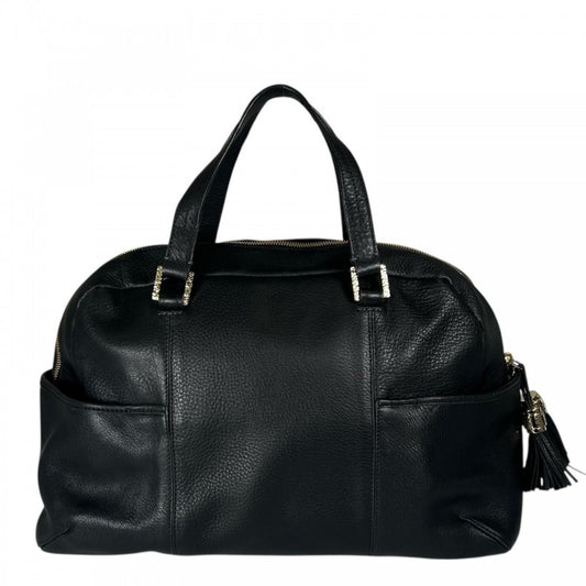 TUMI トゥミ ハンドバッグ レザー ブラック 黒 ゴールド金具 メンズ【中古品】