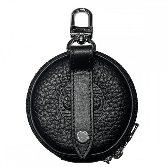 LOUIS VUITTON ルイヴィトン コインケース トリヨンシャドウ ポルトクレラウンドポーチ 小銭入れ キーケース レザー 小物 MP2860 ブラック 黒 シルバー金具 メンズ【中古品】