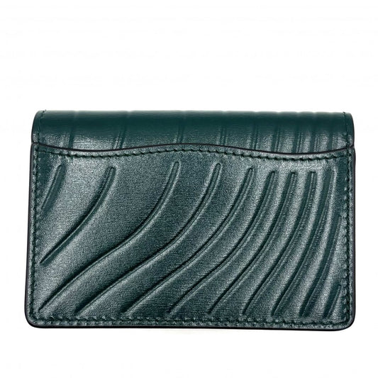 【開店SALE】 CARTIER カルティエ コインケース パンテール カードケース 小銭入れ 名刺入れ ミニ財布 L3002150 レザー グリーン 緑 ゴールド金具 ユニセックス【中古品】