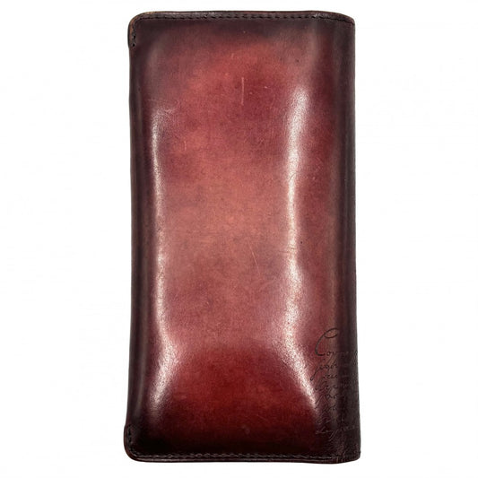 Berluti ベルルッティ 長財布 カリグラフィ ロングウォレット レザー レッド系 メンズ【中古品】