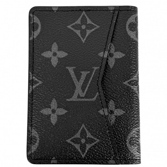 LOUIS VUITTON ルイヴィトン カードケース モノグラムエクリプス オーガナイザードゥポッシュ 名刺入れ 定期入れ 小物 M61696 ブラック 黒 メンズ【中古品】