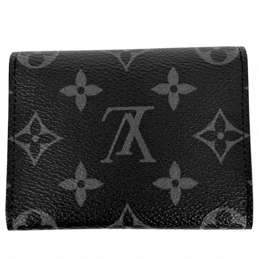 LOUIS VUITTON ルイヴィトン カードケース モノグラムエクリプス アンヴェロップ・カルト ドゥ ヴィジット 名刺入れ 定期入れ 小物 M12874 ブラック 黒 メンズ【中古品】