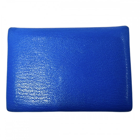 【開店SALE】 HERMES エルメス コインケース カルヴィ デュオ 小銭入れ カードケース 小物 メンズ レディース 男女兼用 B シェーブル ブルー 青 シルバー金具 ユニセックス 2023年【中古品】