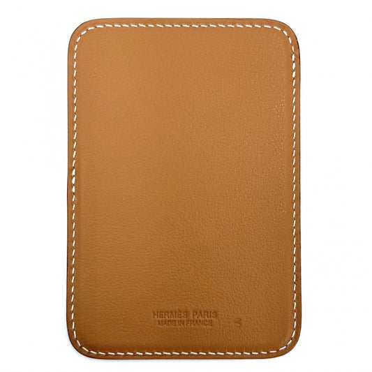 【開店SALE】 HERMES エルメス カードケース セイウチ マグセーフカードホルダー Walrus MagSafe 名刺入れ メンズ レディース B刻印 レザー ブラウン 茶 ユニセックス 2023年【中古品】