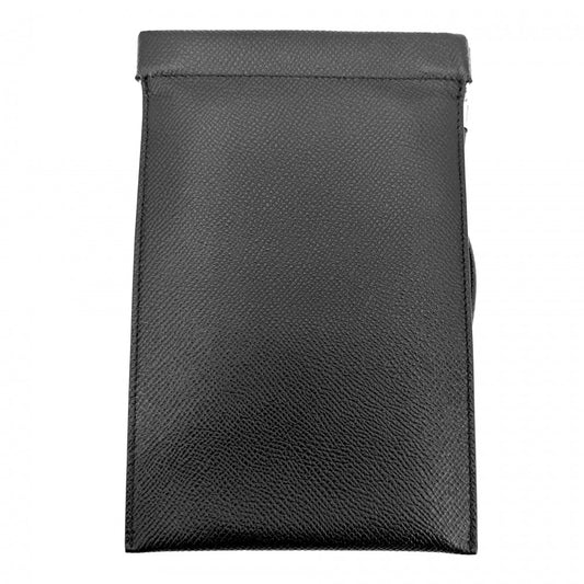 ショルダーバッグ Maison Margiela メゾンマルジェラ スマートフォンポーチ スマホショルダー フォンケース S55UI0207 レザー ブラック 黒 シルバー金具 レディース【中古品】