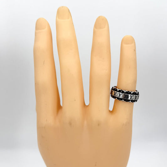 【開店SALE】 LOUIS VUITTON ルイヴィトン 指輪 リング・LVドリフト アクセサリー リング Sサイズ シルバー925 約17.5号 M0412S シルバー メンズ 約11.4g【中古品】