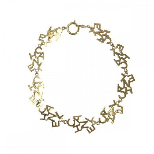 CHANEL シャネル ネックレス ロゴ ヴィンテージ アクセサリー GP ゴールド レディース 約44.7g【中古品】