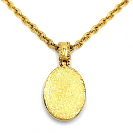 CHANEL シャネル ネックレス ココマーク ロングネックレス アクセサリー ヴィンテージ GP 96A ゴールド ブラック 黒 レディース 約116.0g 1996年【中古品】