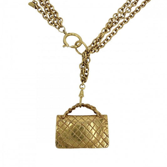CHANEL シャネル ネックレス ココマーク マトラッセモチーフ アクセサリー バッグ ペンダント ヴィンテージ
GP ゴールド レディース 約171.7g【中古品】