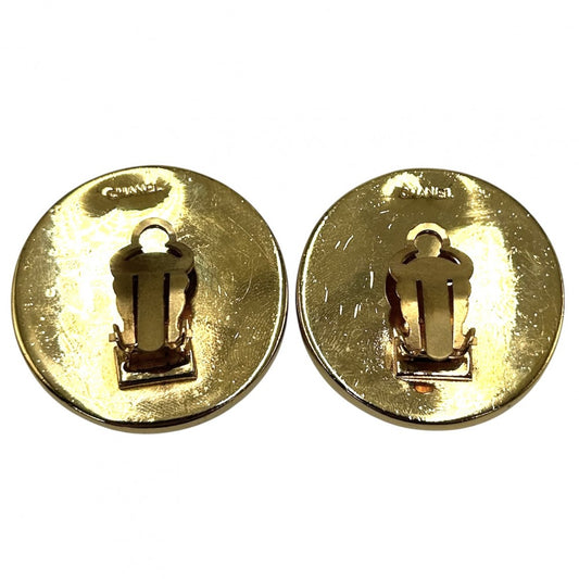 CHANEL シャネル イヤリング アクセサリー ヴィンテージ フクロウモチーフ GP ゴールド レディース 約46.9g【中古品】