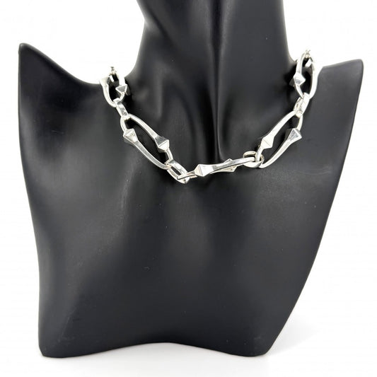 GUCCI グッチ ネックレス キオド アクセサリー ジュエリー インターツインド シルバー925 メンズ 約88.0g【中古品】