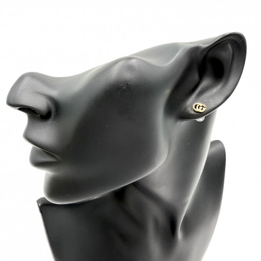 GUCCI グッチ ピアス GGランニング 18金YG Au750 小さめ シンプル アクセサリー ジュエリー K18イエローゴールド レディース 約1.2g【中古品】