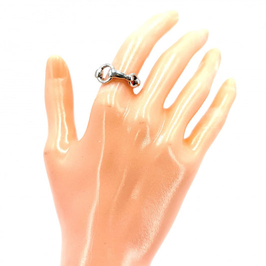 HERMES エルメス 指輪 ホースビット リング アクセサリー ジュエリー 小物 51サイズ シルバー925 約10号 シルバー ユニセックス 約4.2g【中古品】