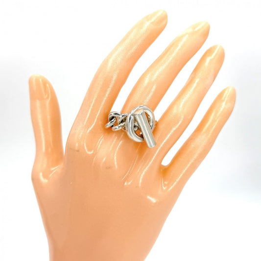 【開店SALE】 HERMES エルメス 指輪 リング クロワゼット アクセサリー ジュエリー 小物 54サイズ シルバー925 約12号 レディース 約14.6g【中古品】