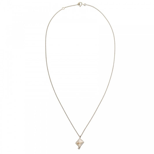 HERMES エルメス ネックレス メドール ペンダント ジュエリー アクセサリー 18金 750WG K18ホワイトゴールド ダイヤモンド0.35ct レディース 約5.0g【中古品】