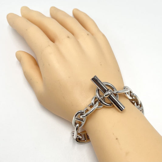 HERMES エルメス ブレスレット シェーヌダンクルGM アクセサリー ジュエリー 14コマ シルバー925 メンズ 約76.3g【中古品】
