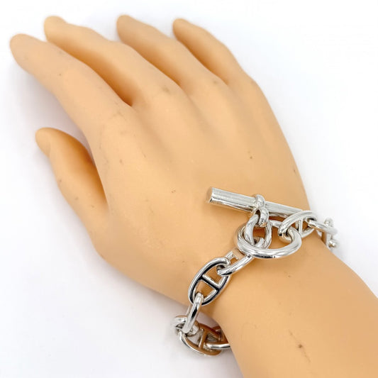HERMES エルメス ブレスレット シェーヌダンクルGM アクセサリー ジュエリー 16コマ シルバー925 メンズ 約73.8g【中古品】