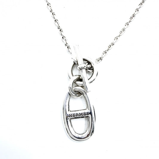 HERMES エルメス ネックレス シェーヌダンクル アミュレット ペンダント ジュエリー アクセサリー シルバー925 レディース 約9.21g【中古品】