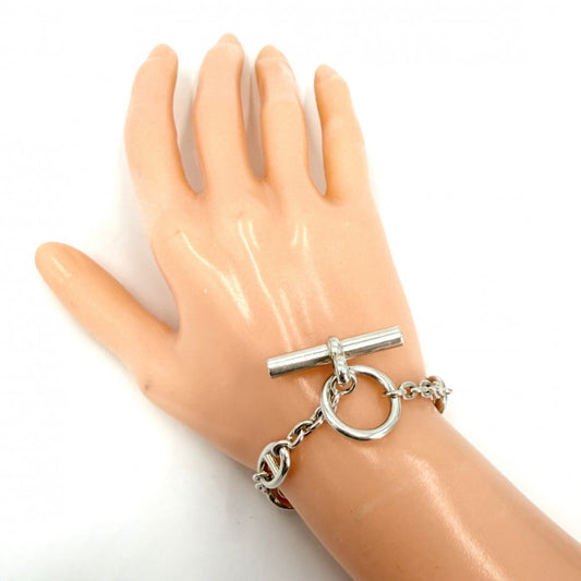 HERMES エルメス ブレスレット シェーヌダンクル ファランドール メンズ レディース シルバー925 ユニセックス 約25.0g【中古品】