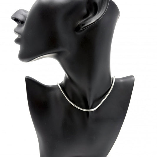 HERMES エルメス ネックレス スネークチェーン アクセサリー ヴィンテージ シルバー925 レディース 約23.2g【中古品】