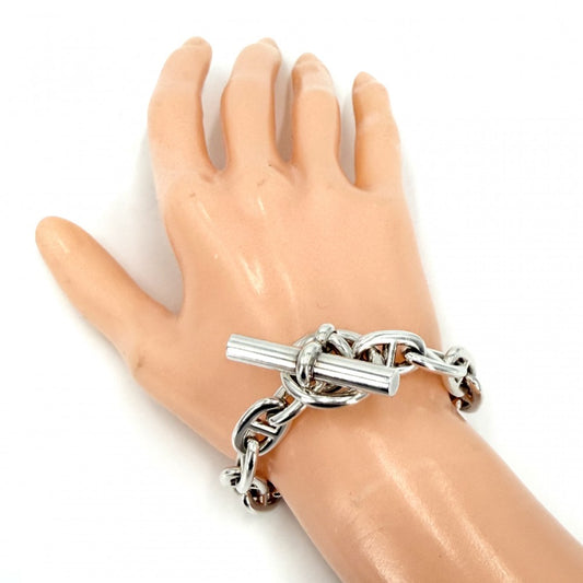 HERMES エルメス ブレスレット シェーヌダンクルMM アクセサリー ジュエリー 14コマ シルバー925 ユニセックス 約52.4g【中古品】