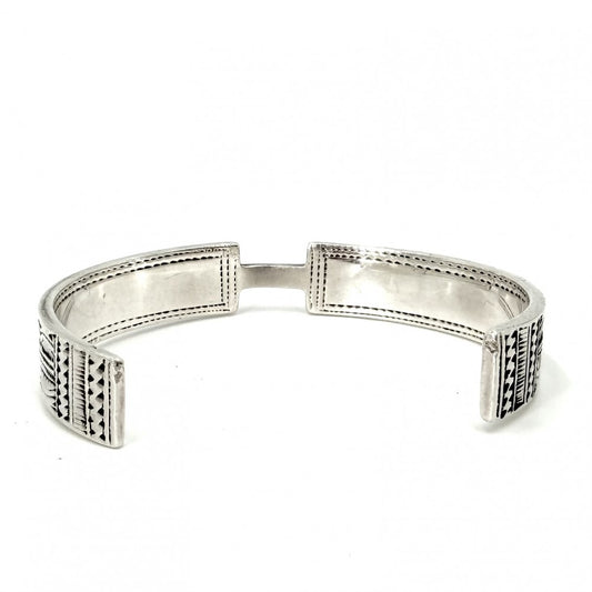 【開店SALE】 HERMES エルメス バングル トゥアレグ ブレスレット アクセサリー 小物 シルバー925 メンズ 約36.0g【中古品】